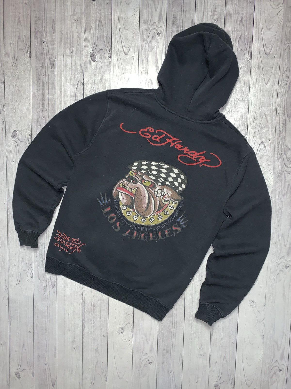 Ed Hardy × Vintage Vintage Ed Hardy hoodie big logo dogs size M Size US M / EU 48-50 / 2 - 1 Thumbnail
