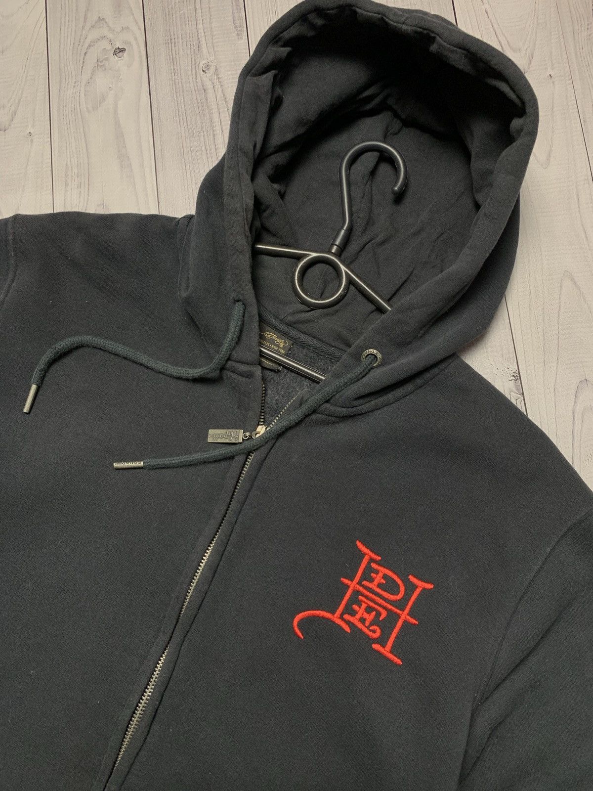Ed Hardy × Vintage Vintage Ed Hardy hoodie big logo dogs size M Size US M / EU 48-50 / 2 - 6 Thumbnail