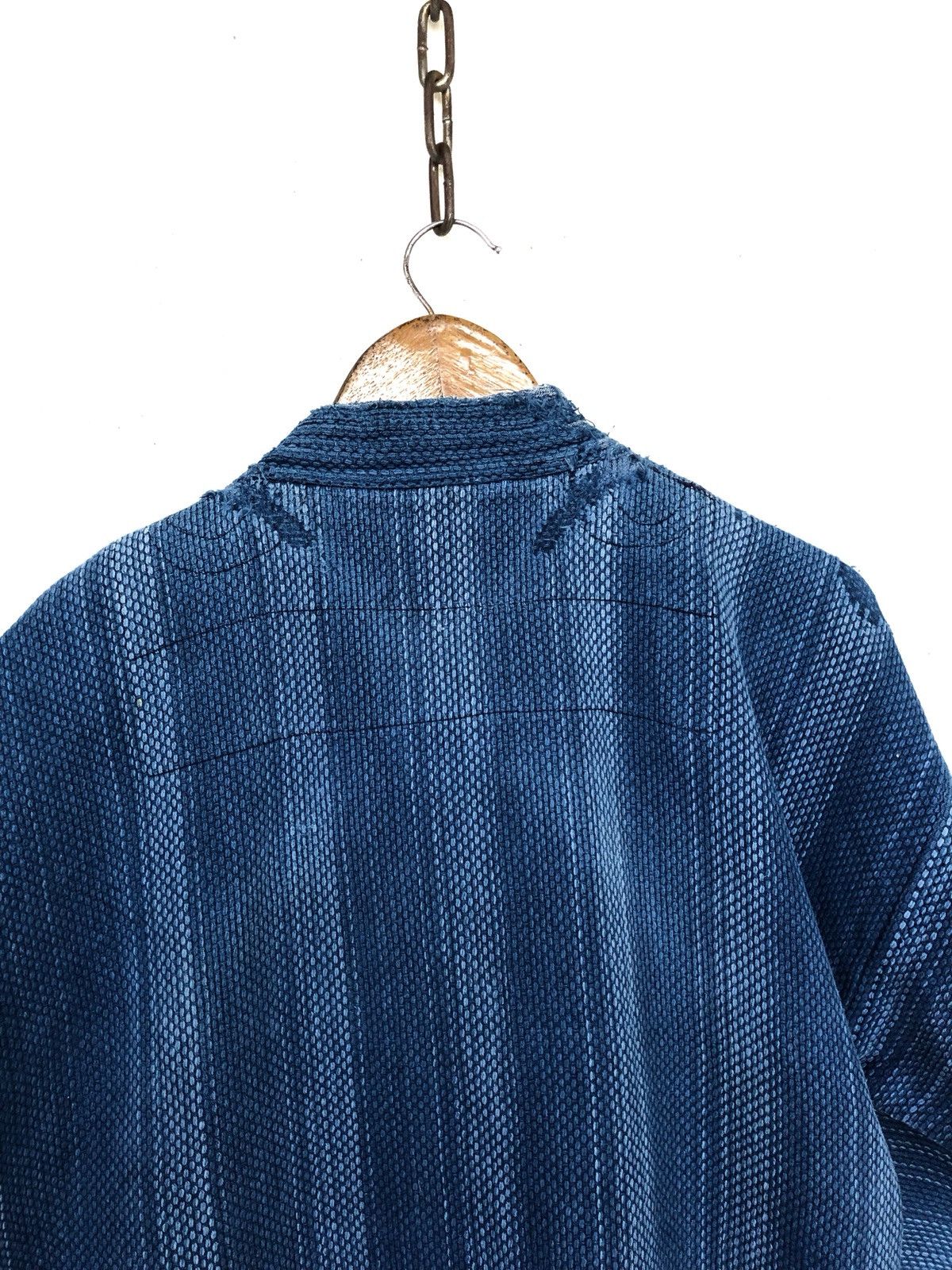 Indigo INSANE🔥🇯🇵 Noragi Sashiko Stitch Distressed Jacket Size US M / EU 48-50 / 2 - 8 Thumbnail