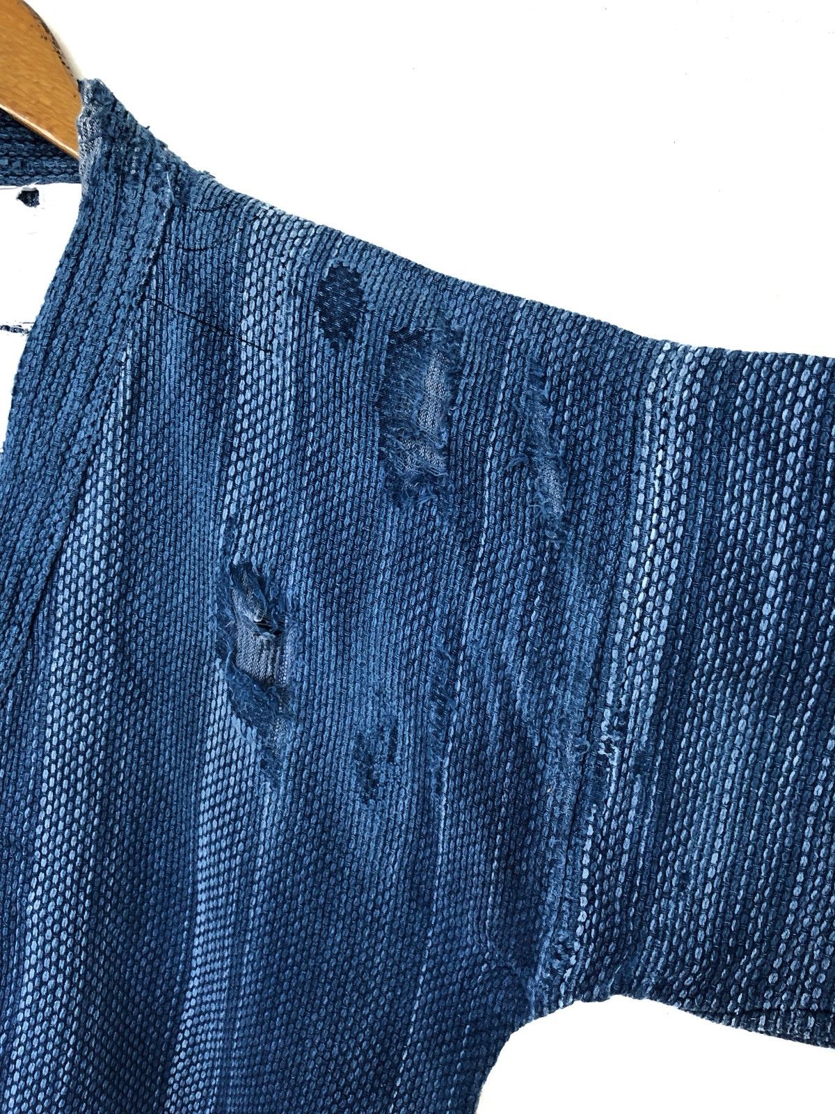 Indigo INSANE🔥🇯🇵 Noragi Sashiko Stitch Distressed Jacket Size US M / EU 48-50 / 2 - 5 Thumbnail