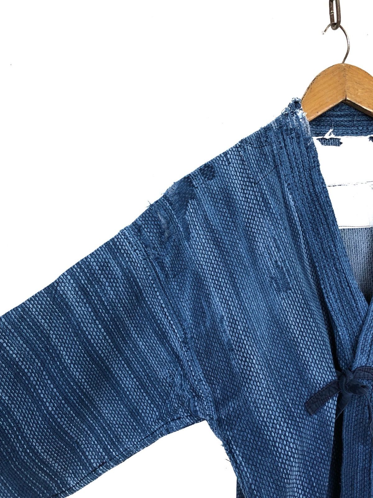 Indigo INSANE🔥🇯🇵 Noragi Sashiko Stitch Distressed Jacket Size US M / EU 48-50 / 2 - 6 Thumbnail