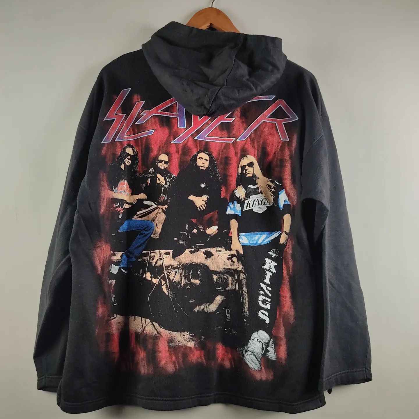 Band Tees × Slayer × Vintage 90's slayer Divine Intervention hoodie Size US L / EU 52-54 / 3 - 2 Thumbnail