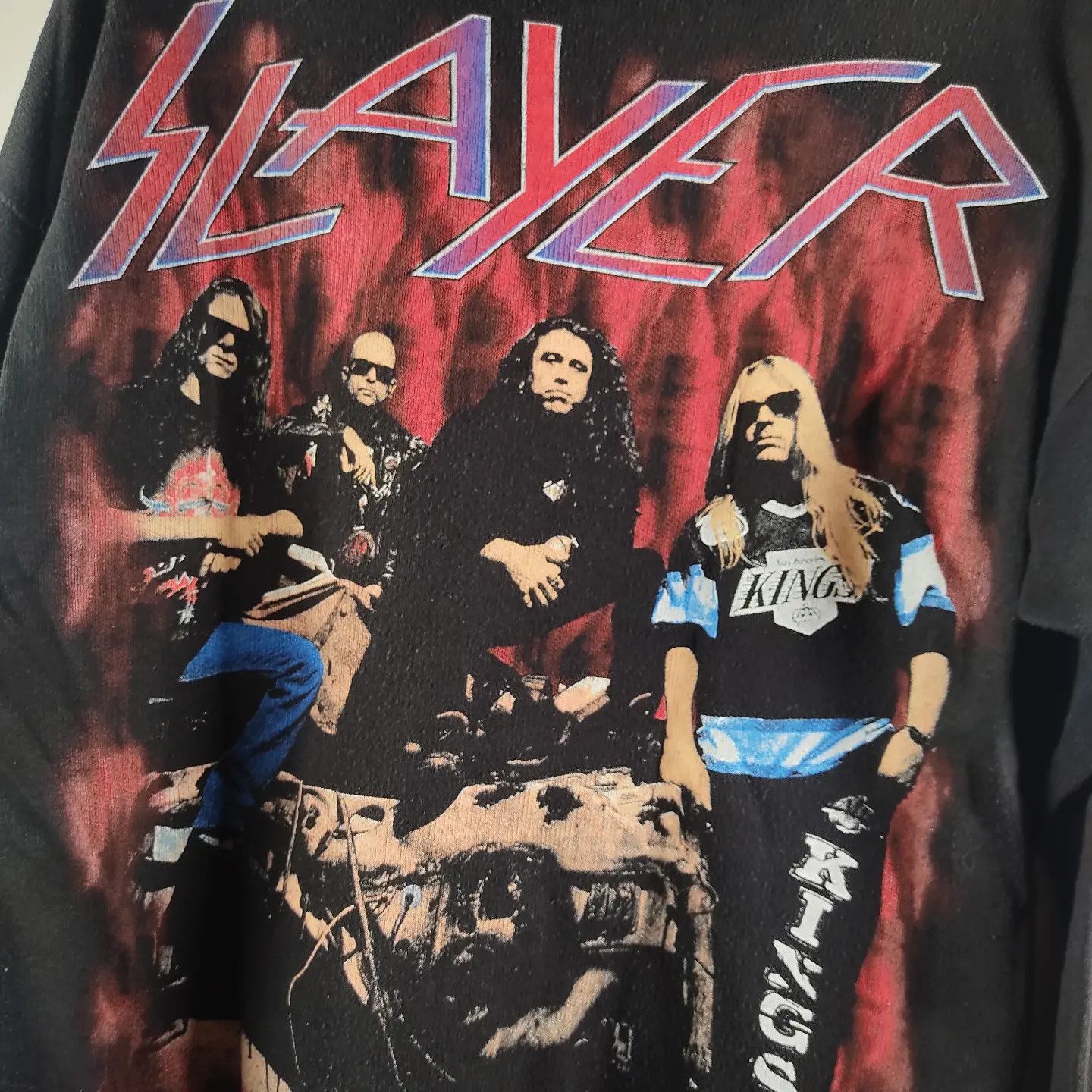 Band Tees × Slayer × Vintage 90's slayer Divine Intervention hoodie Size US L / EU 52-54 / 3 - 4 Thumbnail