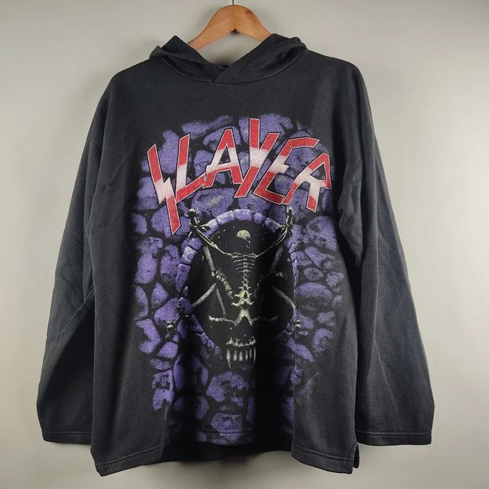 Vintage 90's slayer Divine Intervention hoodie | Grailed