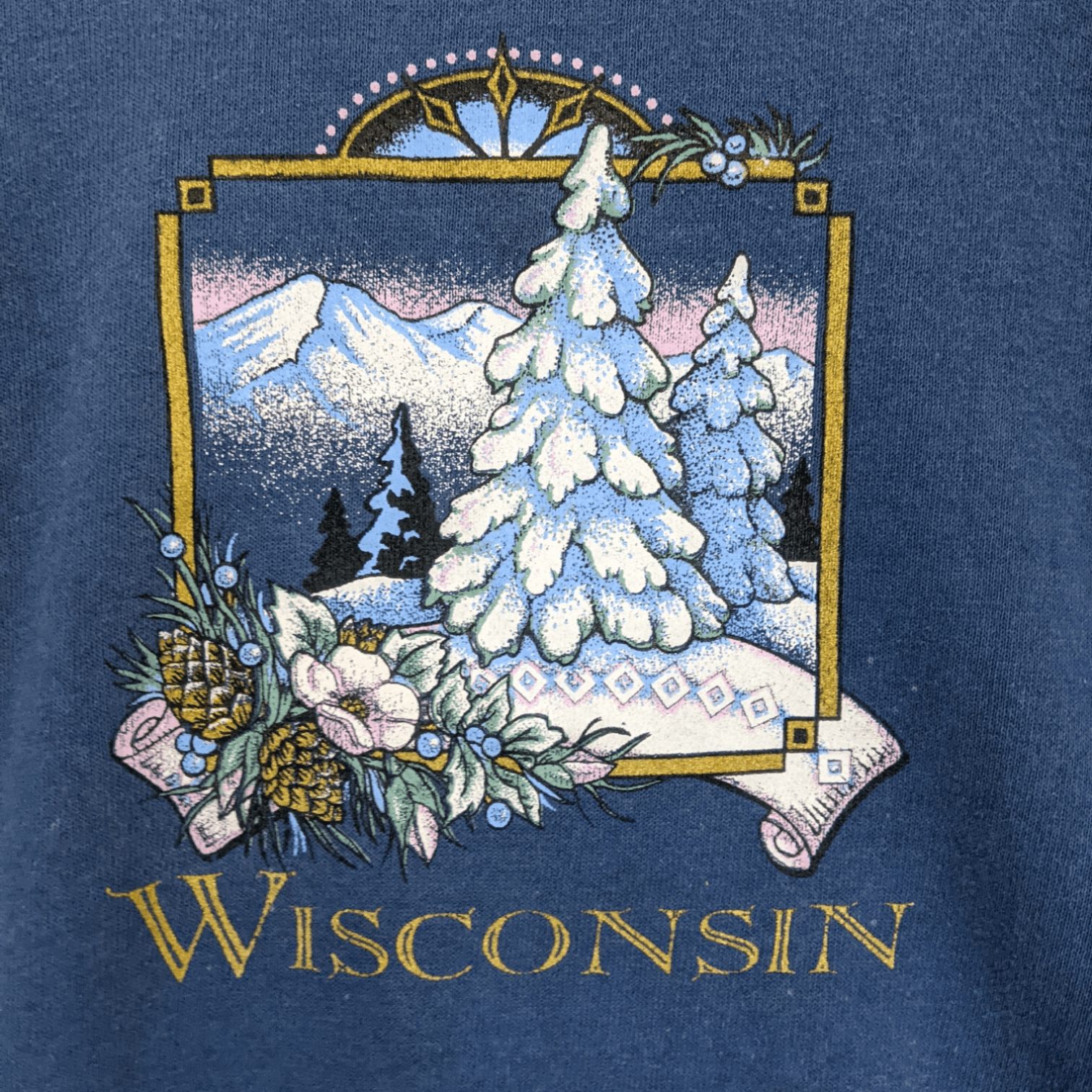 Jerzees Vintage 90's JERZEES Winter In Wisconsin Jumper Sweatshirt Size US M / EU 48-50 / 2 - 5 Thumbnail
