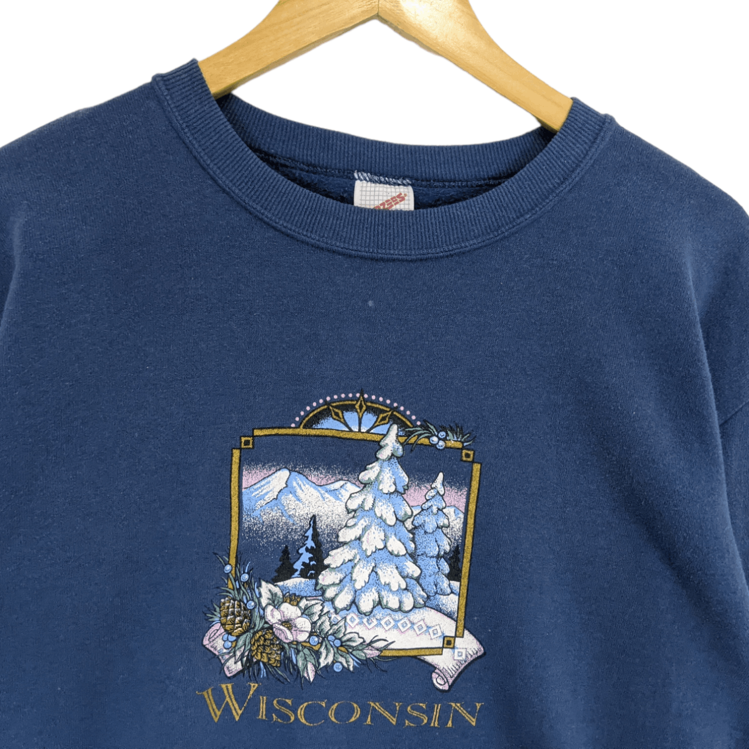 Jerzees Vintage 90's JERZEES Winter In Wisconsin Jumper Sweatshirt Size US M / EU 48-50 / 2 - 4 Thumbnail