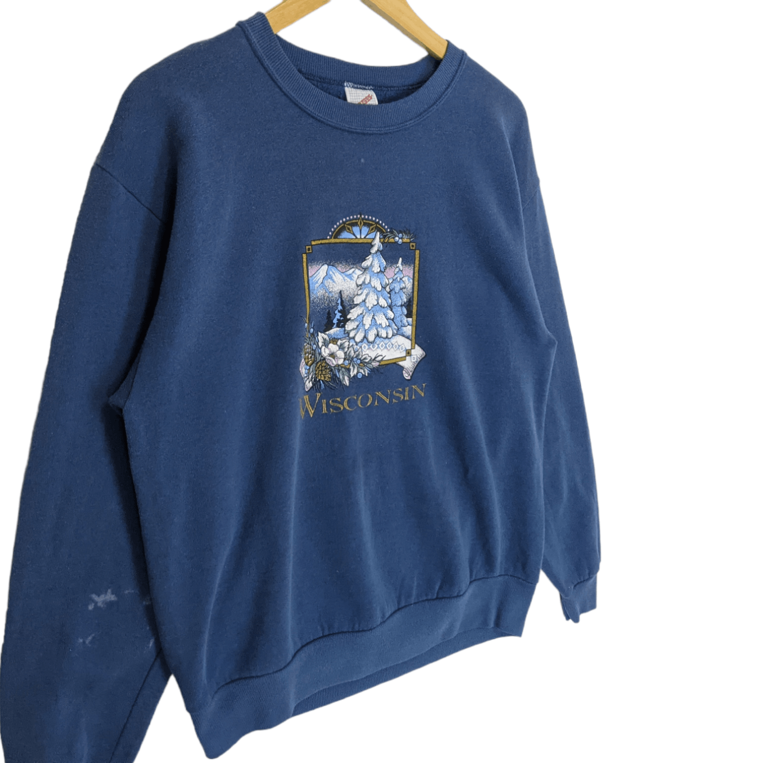 Jerzees Vintage 90's JERZEES Winter In Wisconsin Jumper Sweatshirt Size US M / EU 48-50 / 2 - 3 Thumbnail