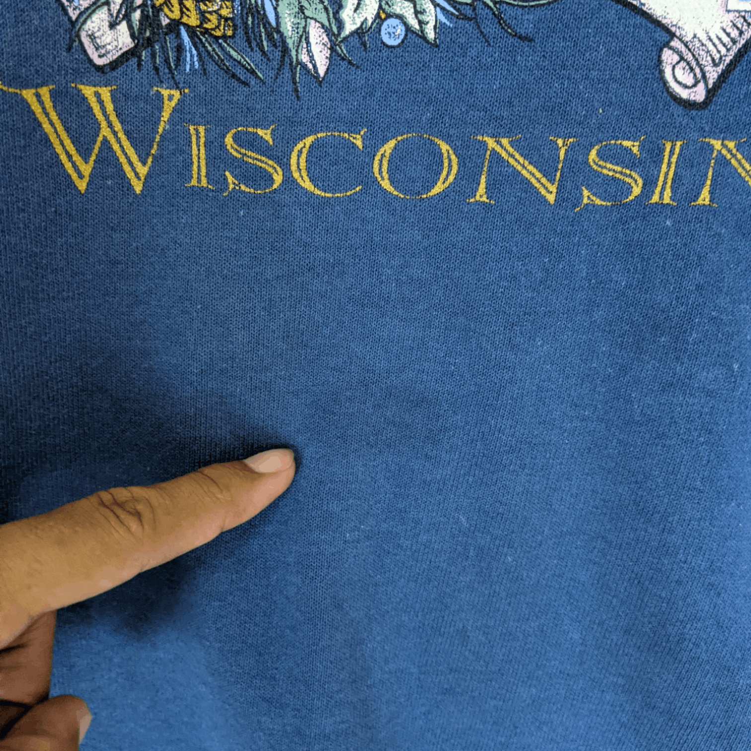 Jerzees Vintage 90's JERZEES Winter In Wisconsin Jumper Sweatshirt Size US M / EU 48-50 / 2 - 8 Thumbnail