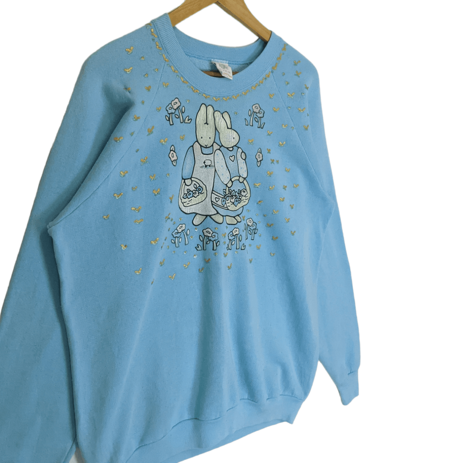 Fruit Of The Loom Vintage 90's FOTL Rabbit Animal Graphic Cartoon Sweatshirt Size US XL / EU 56 / 4 - 3 Thumbnail