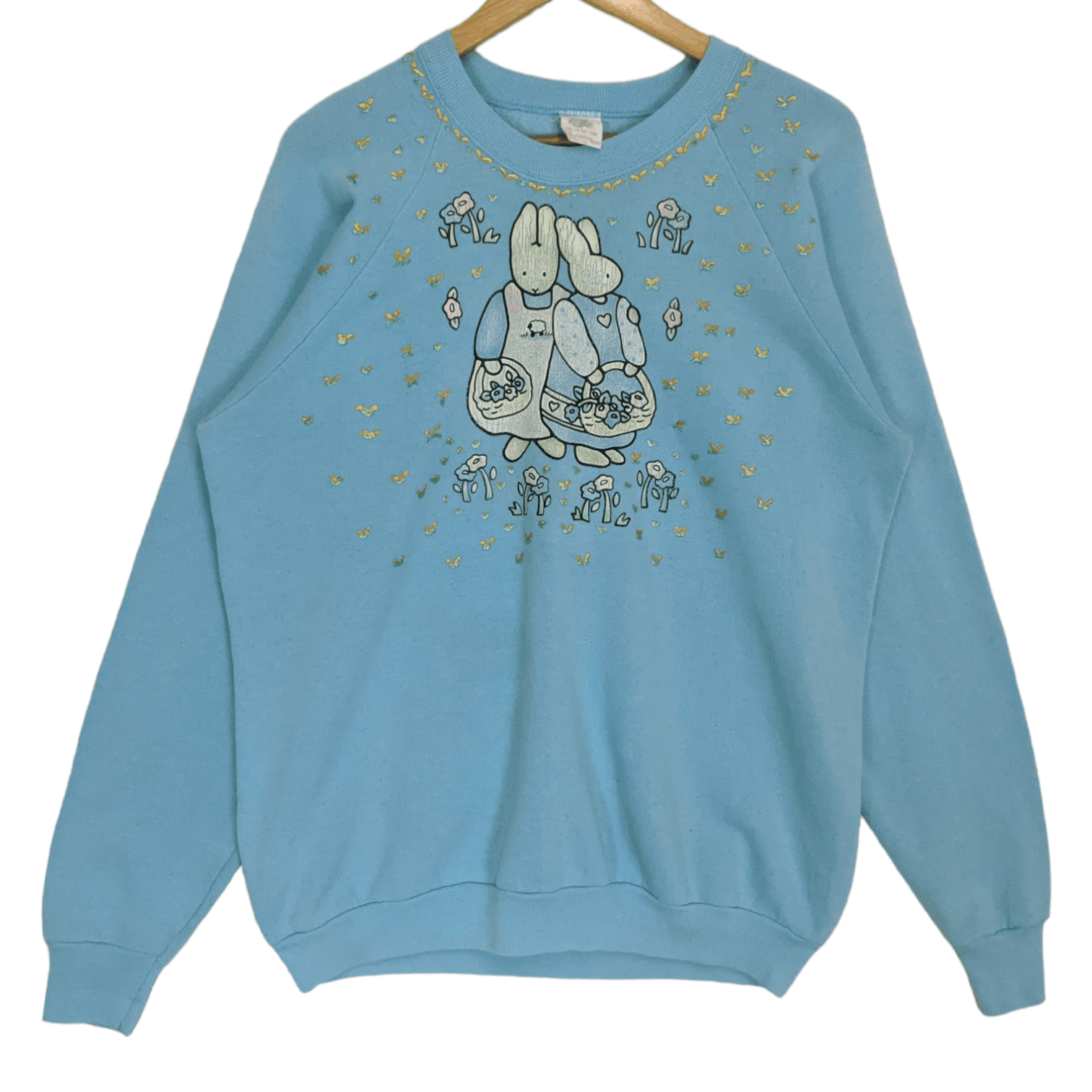 Fruit Of The Loom Vintage 90's FOTL Rabbit Animal Graphic Cartoon Sweatshirt Size US XL / EU 56 / 4 - 2 Thumbnail