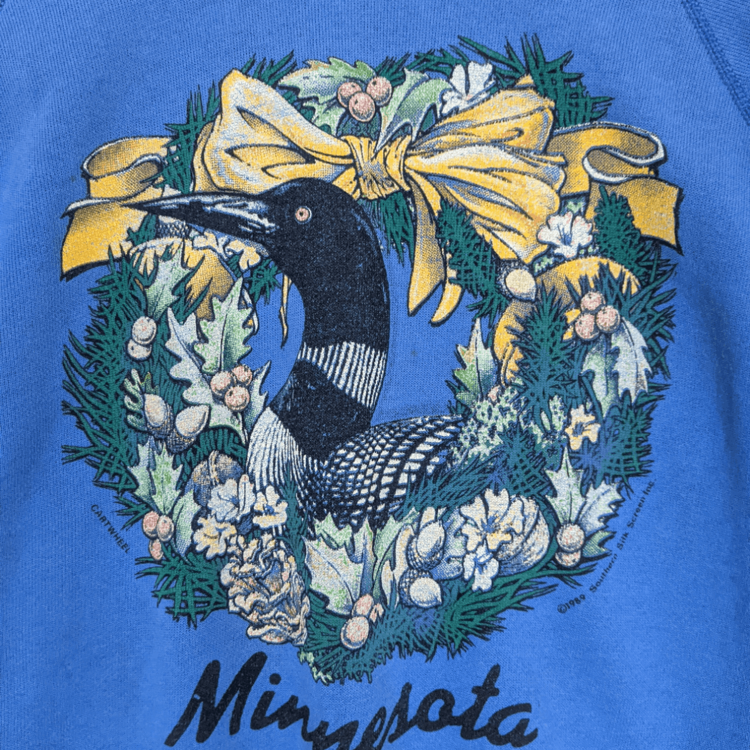 Hanes 80's HANES 1989 Minnesota Common Loon Bird Sweatshirt Size US XL / EU 56 / 4 - 5 Thumbnail