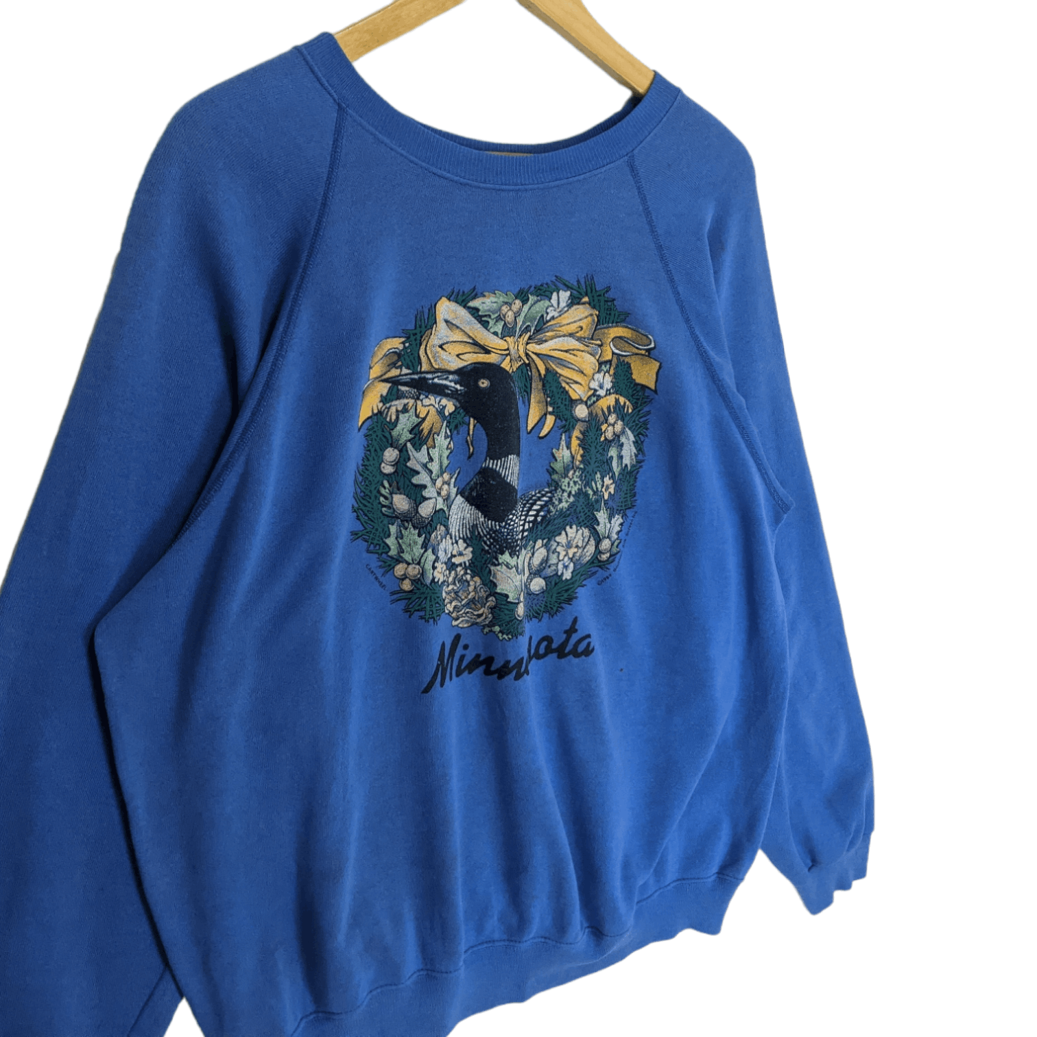 Hanes 80's HANES 1989 Minnesota Common Loon Bird Sweatshirt Size US XL / EU 56 / 4 - 3 Thumbnail