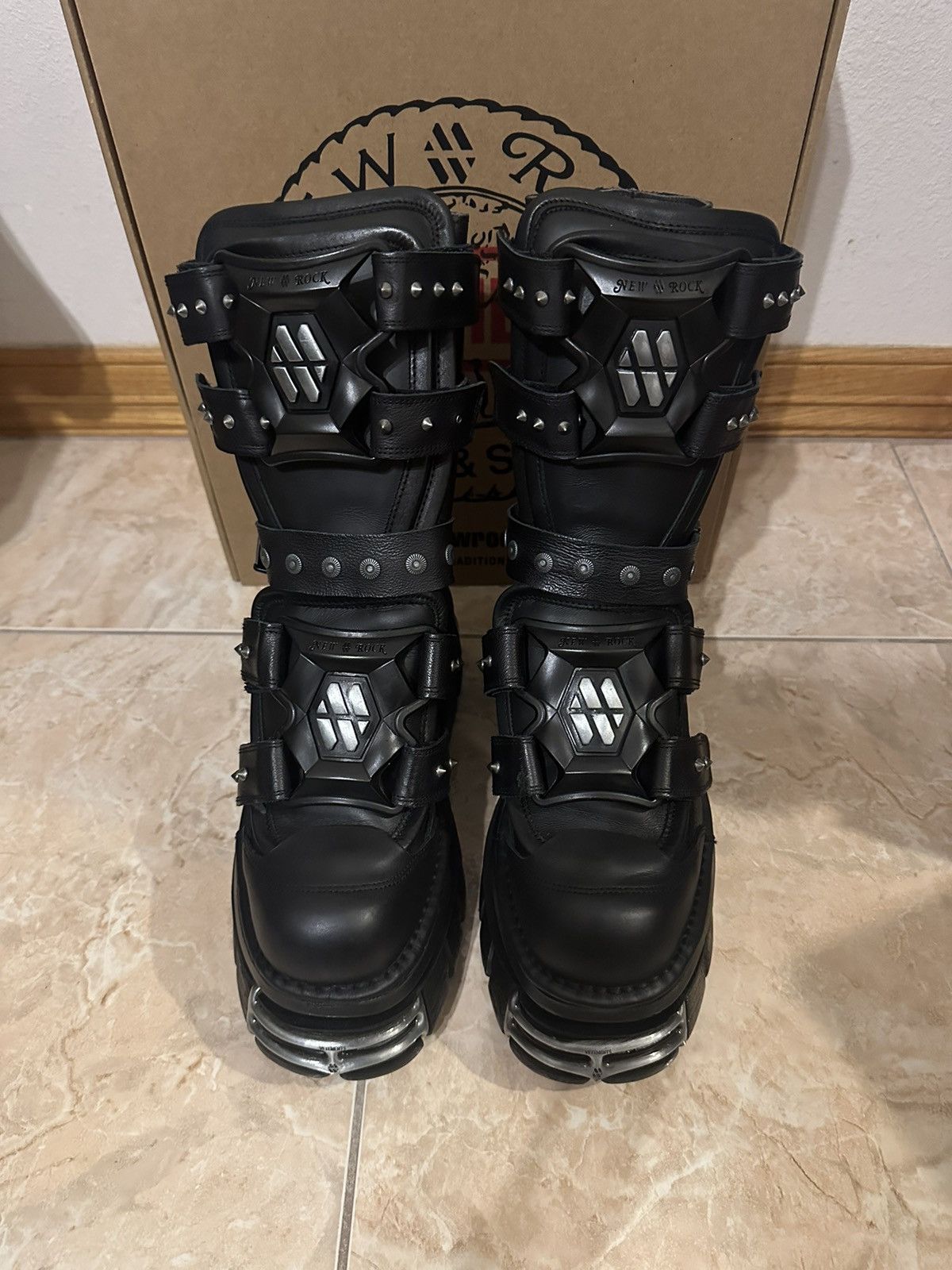 image of New Rock Gamer Boots in Black, Men's (Size 9)