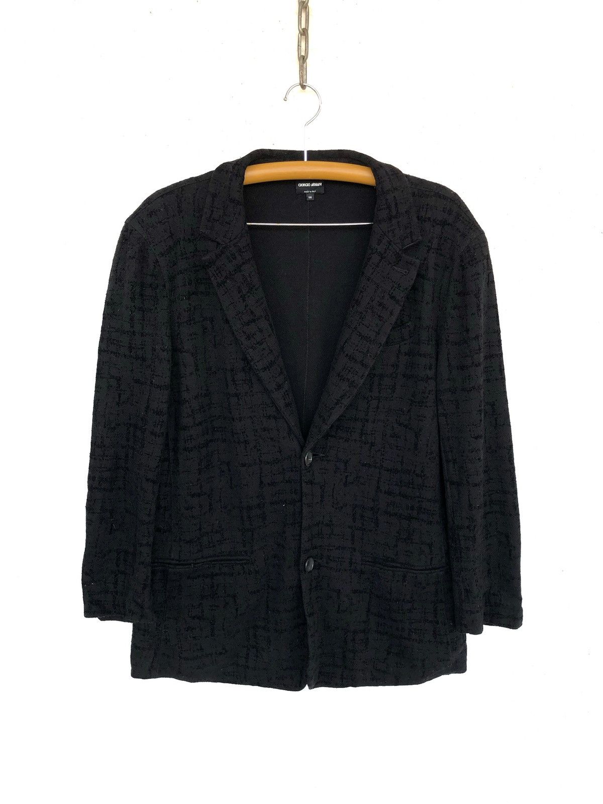 Armani Giorgio Armani 🇮🇹 Wool Double Button Blazer Jacket Size US L / EU 52-54 / 3 - 2 Thumbnail