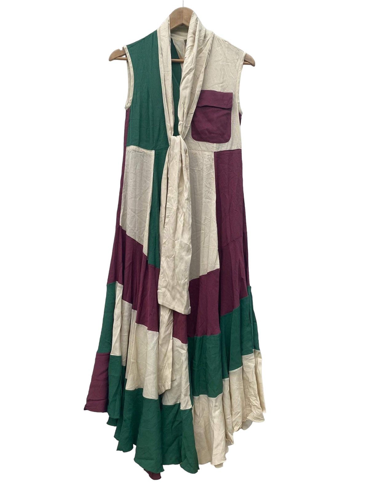 Golden Goose 🔥GOLDEN GOOSE PATCHWORKS MAXI DRESS Size XS / US 0-2 / IT 36-38 - 1 Thumbnail