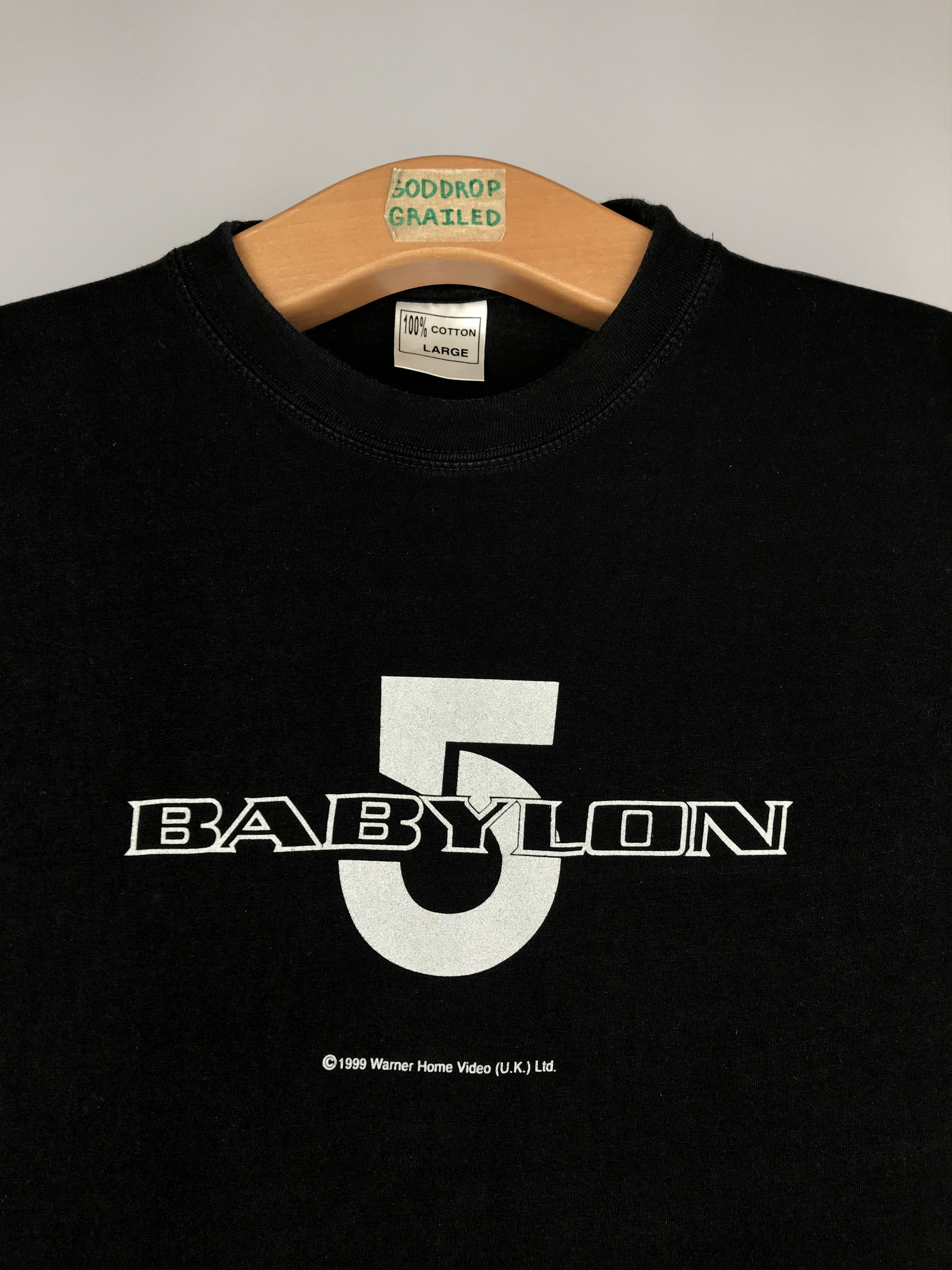 Vintage 90s Vintage Babylon 5 Promo T Shirt Tee Size US L / EU 52-54 / 3 - 2 Thumbnail