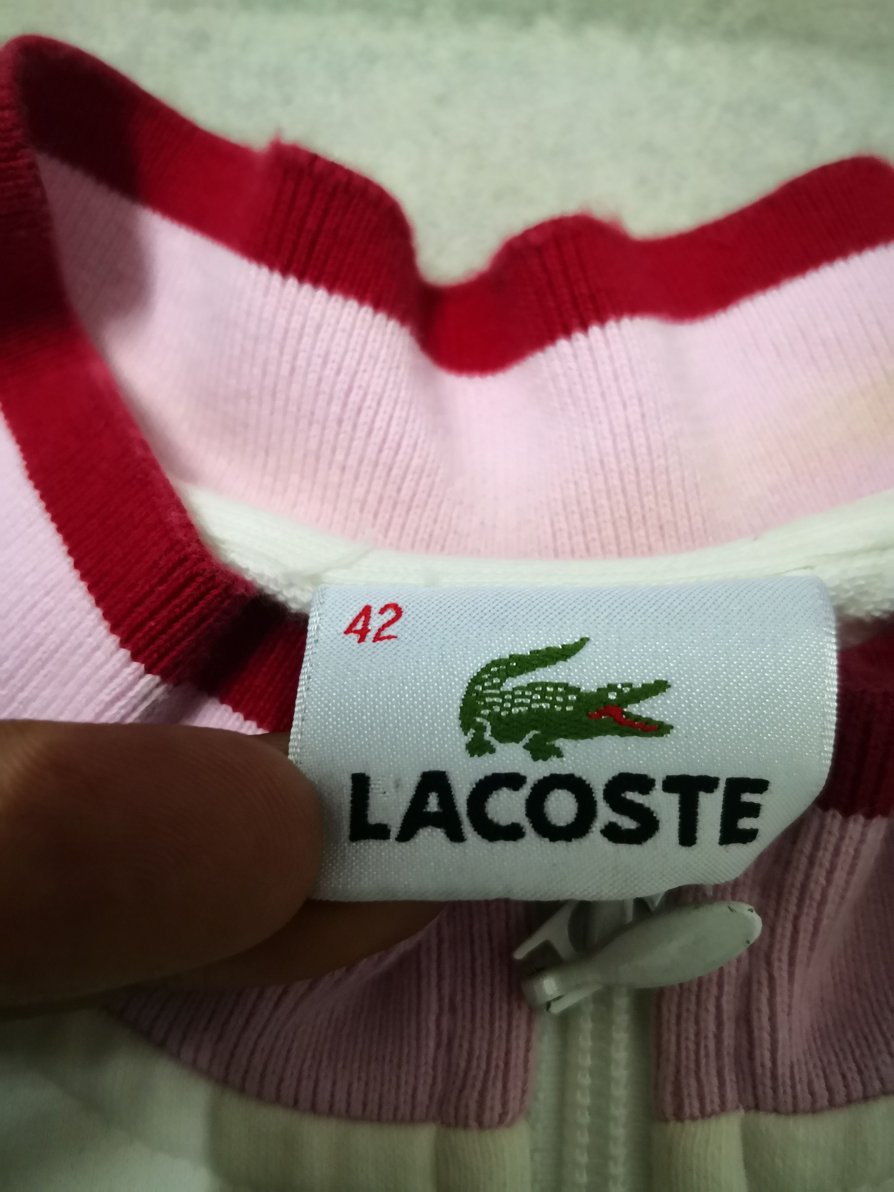 Japanese Brand Lacoste Zip Up Track top Size S / US 4 / IT 40 - 3 Thumbnail