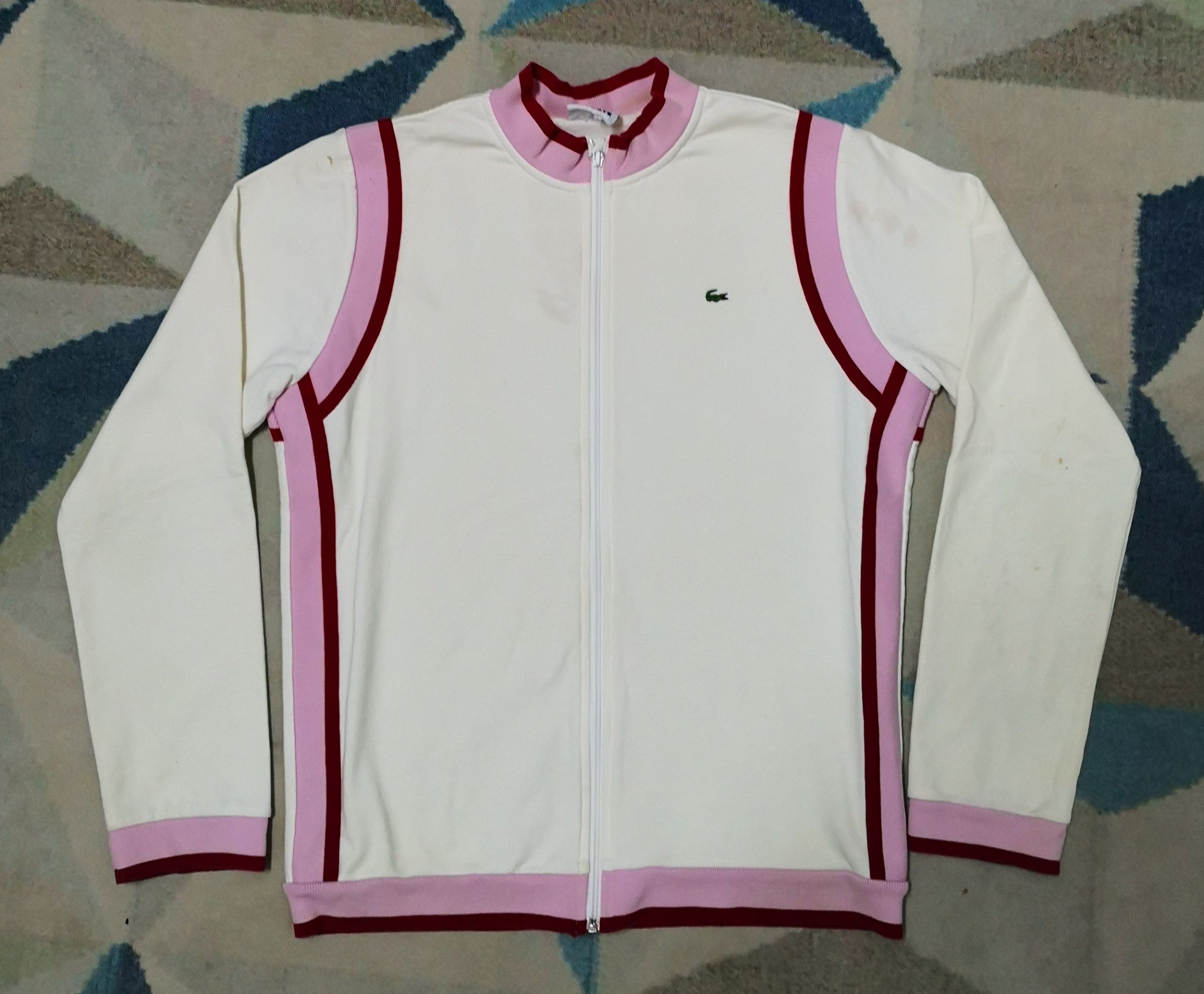 Japanese Brand Lacoste Zip Up Track top Size S / US 4 / IT 40 - 1 Thumbnail