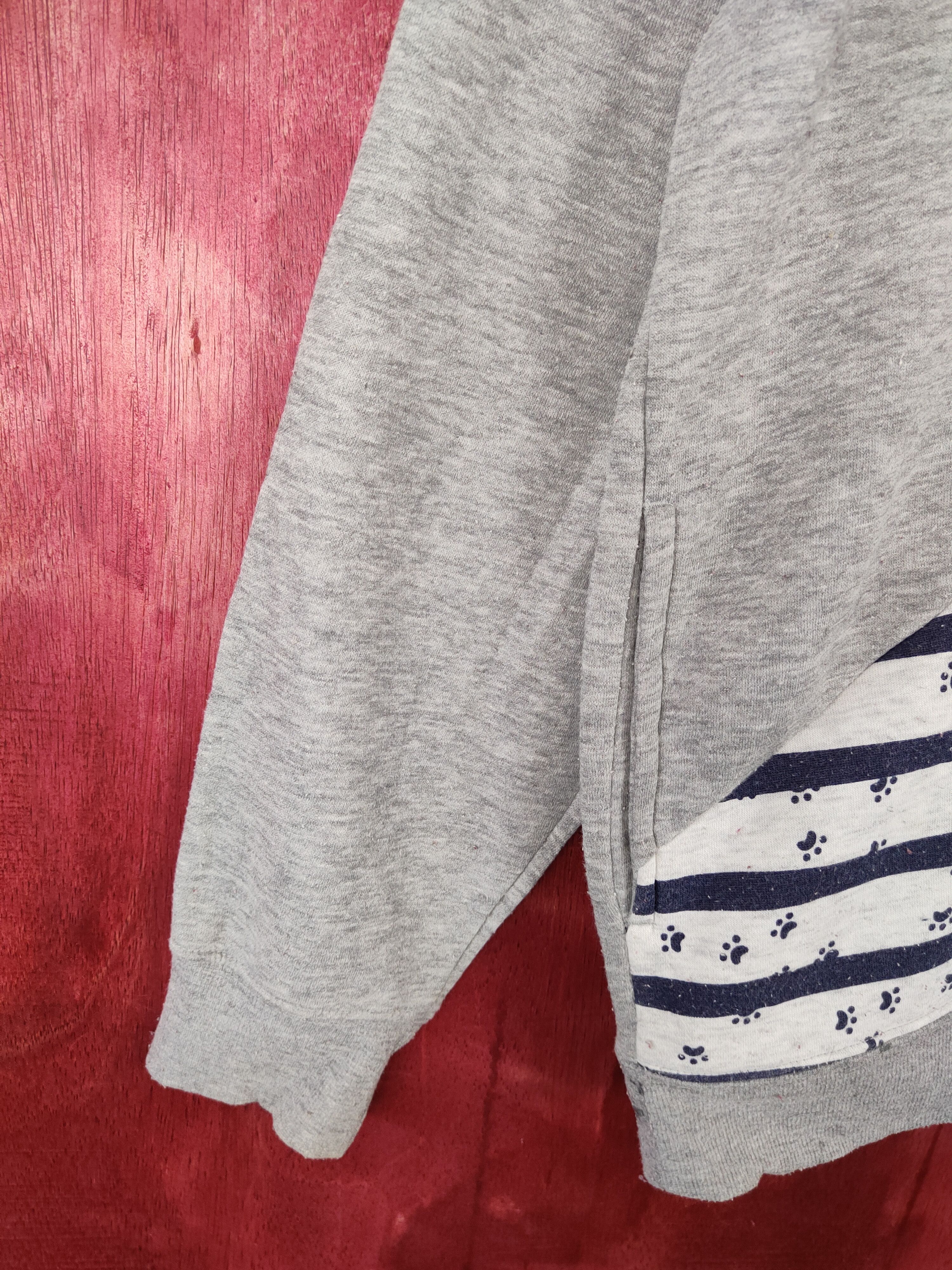 Anime × Cartoon Network × Japanese Brand Necobuchi-san cartoon Gray Hoodie Sweatshirt #5223 Size L / US 10 / IT 46 - 4 Thumbnail