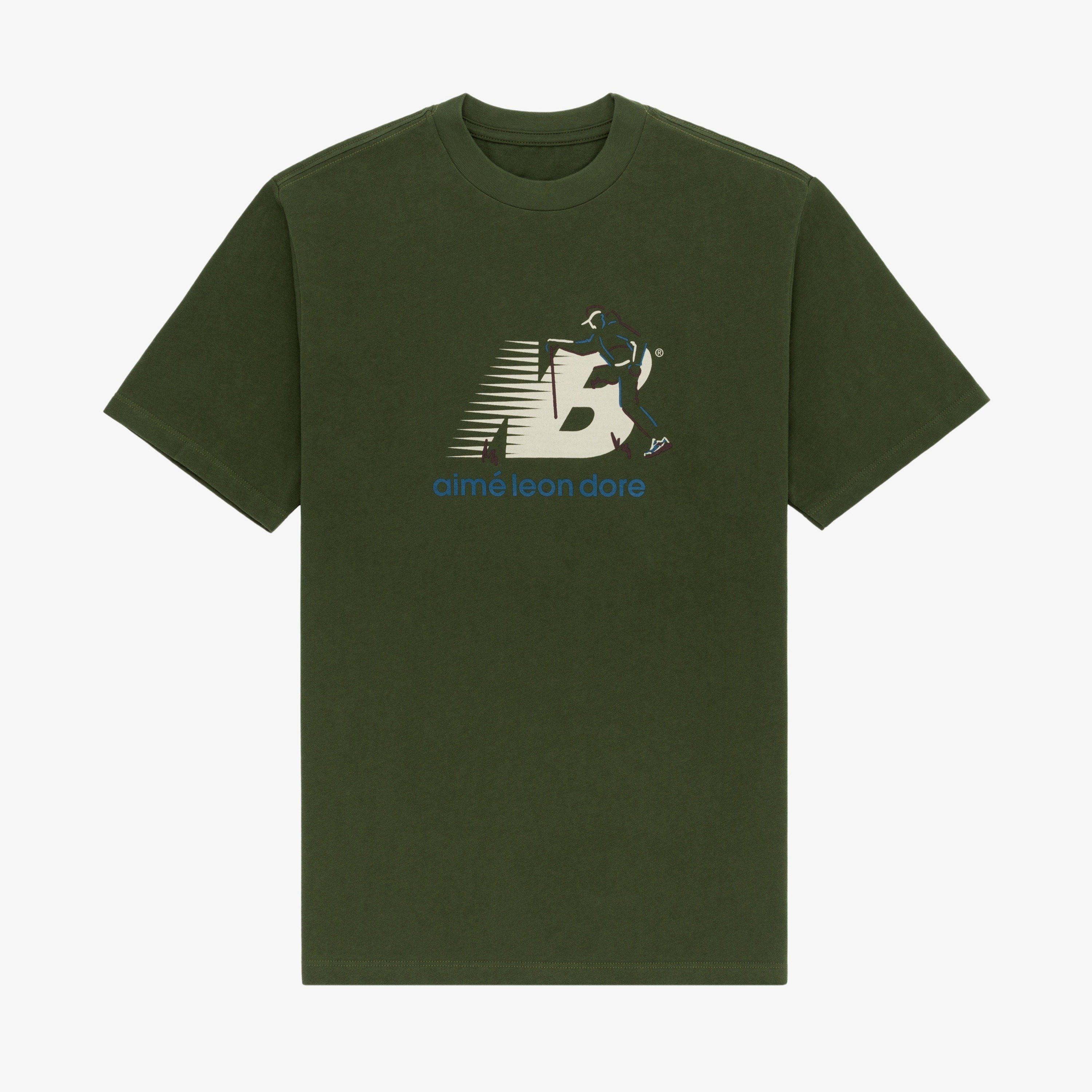 Aime Leon Dore × New Balance Aime Leon Dore New Balance 993 Graphic Tee Green Size US S / EU 44-46 / 1 - 1 Thumbnail