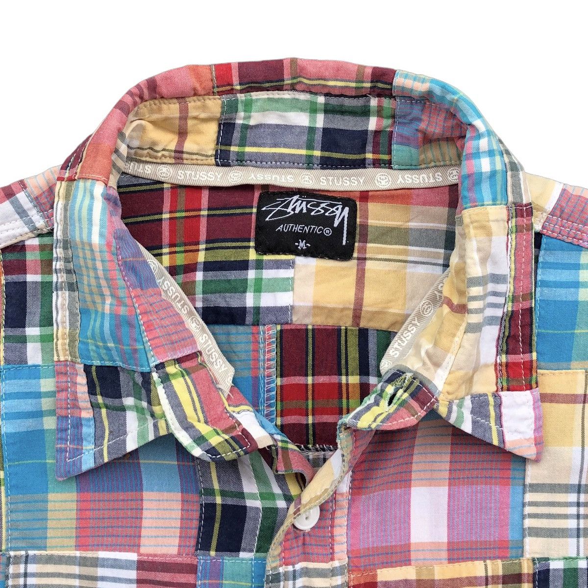 Stussy Vintage Stussy Patch Work Colour Block Long Sleeve Shirt Size US M / EU 48-50 / 2 - 11 Thumbnail