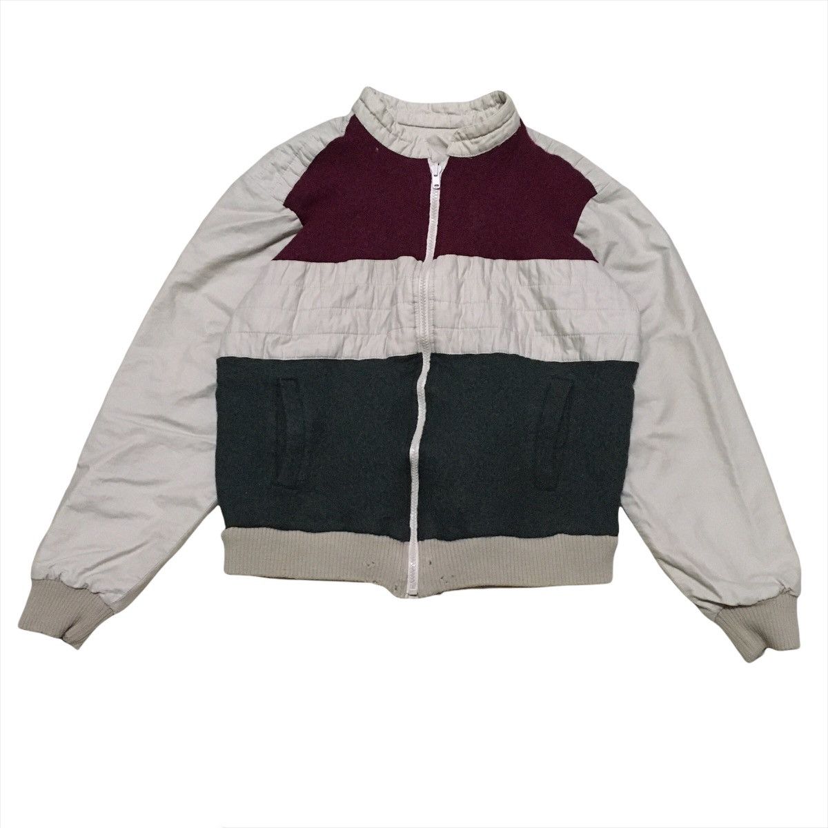 Japanese Brand Reversible Jacket Patchwork Colour Block Style Size US S / EU 44-46 / 1 - 1 Thumbnail