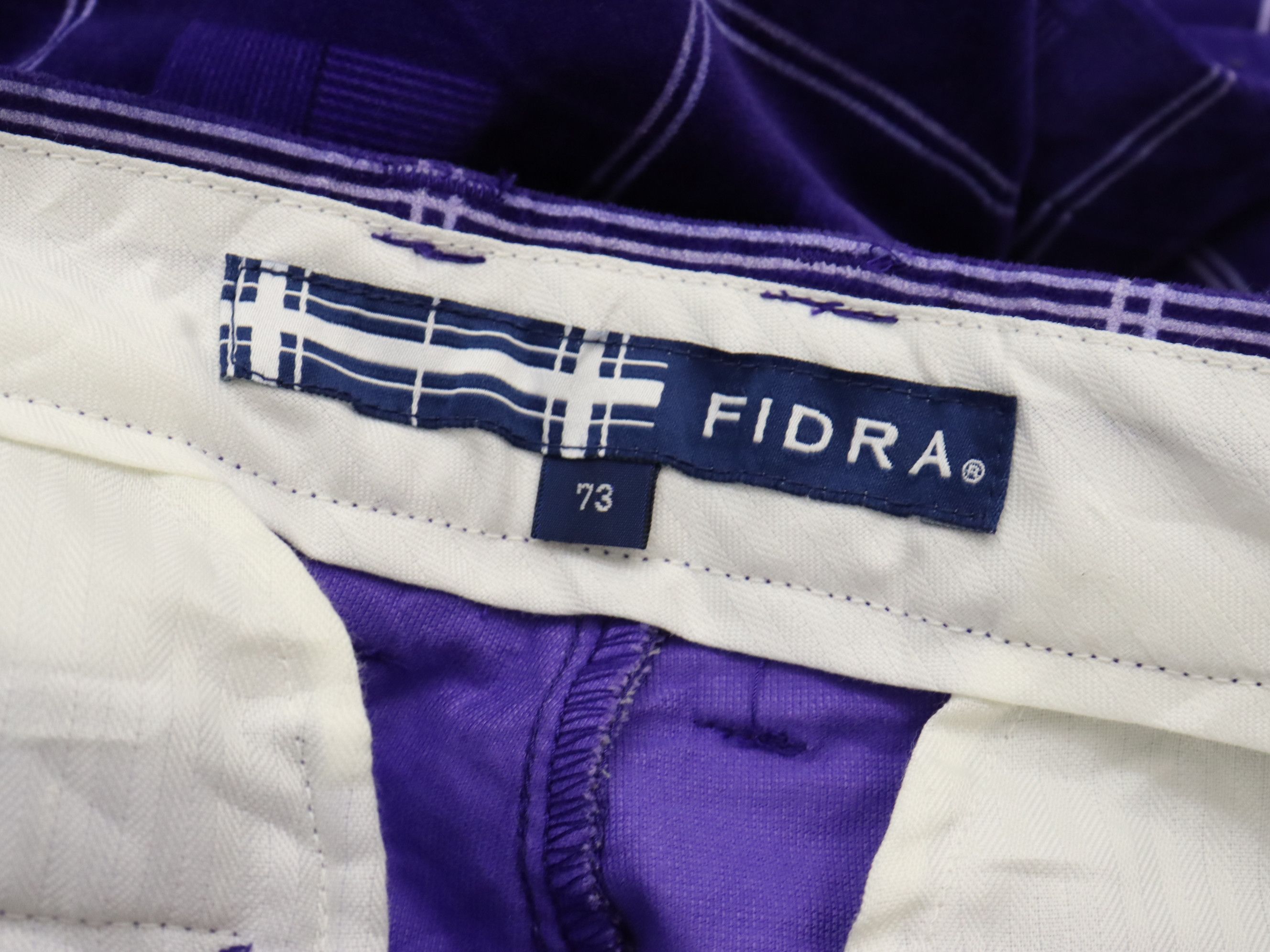 Japanese Brand Japanese Fidra Plaid Stretchable Purple Streetwear Pant Size US 29 - 14 Thumbnail