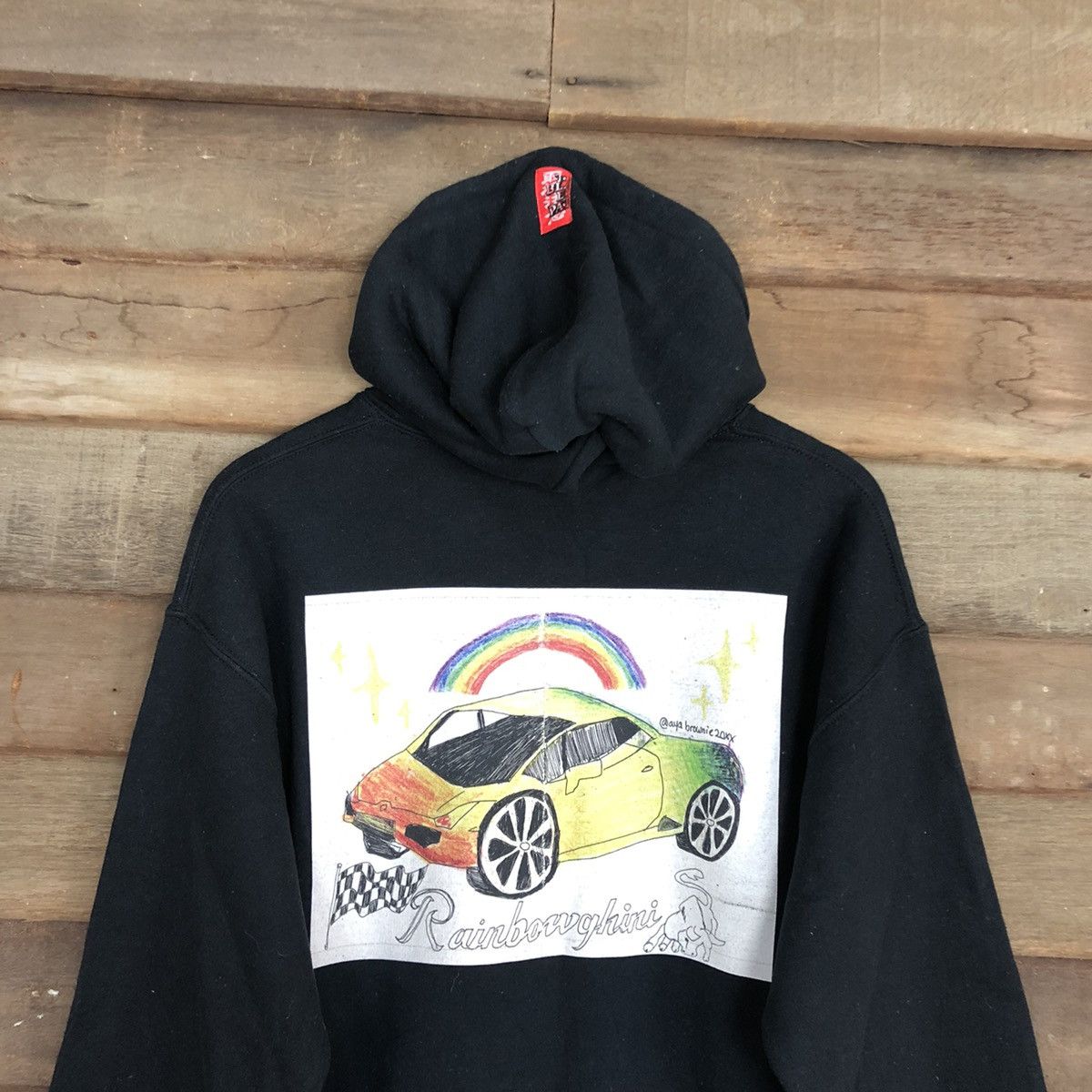 Japanese Brand The Black Eye Patch Rainbowghini art paint Hoodies #5654 Size US M / EU 48-50 / 2 - 2 Thumbnail