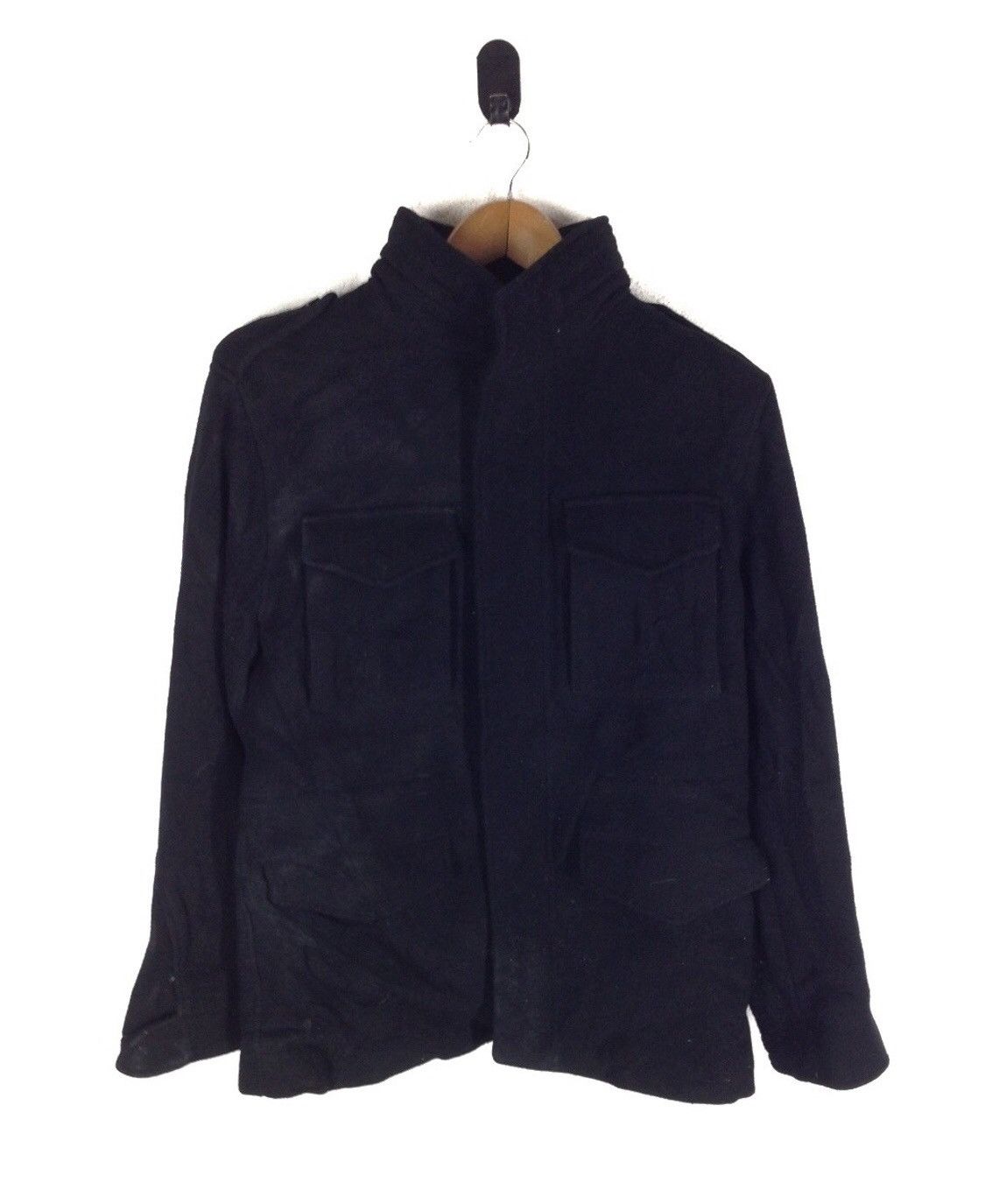 image of Muji Wool Jacket in Black, Men's (Size Small)