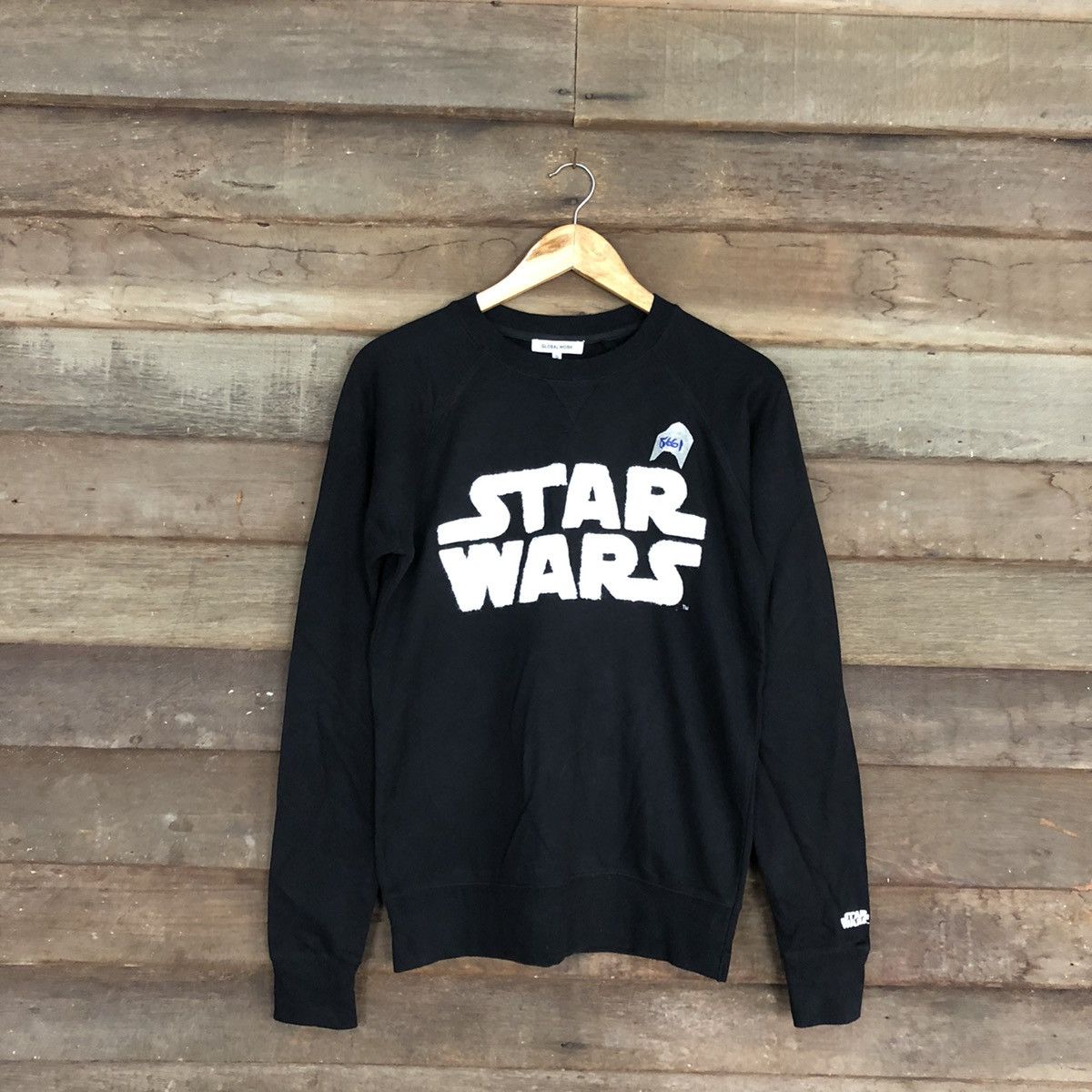 image of Global Work x Star Wars Black Sweatshirt 5661, Men's (Size Small)