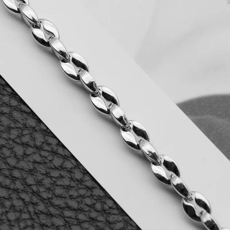Jewelry Titanium Steel Coffee Bean Necklace Size ONE SIZE - 3 Thumbnail