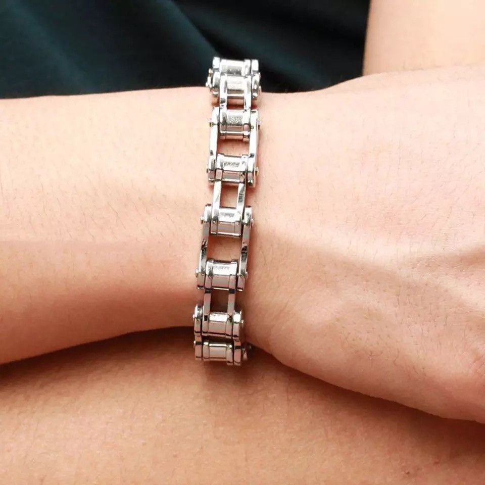 Jewelry × Vintage Motorcycle Chain Bracelet Size ONE SIZE - 4 Thumbnail
