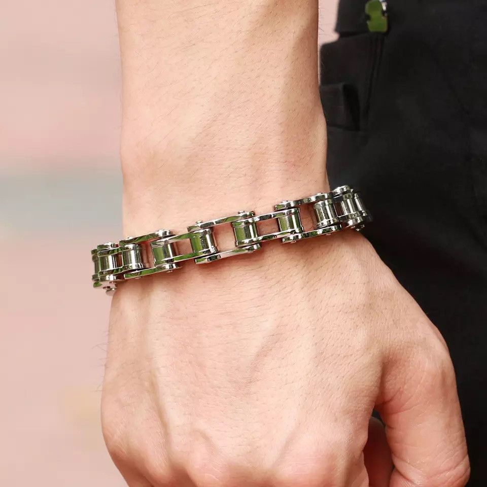Jewelry × Vintage Motorcycle Chain Bracelet Size ONE SIZE - 5 Thumbnail