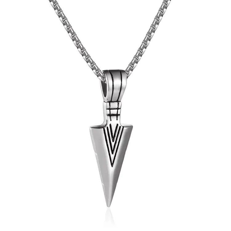 Jewelry Triangular Arrow Pendant Necklaces Size ONE SIZE - 2 Thumbnail