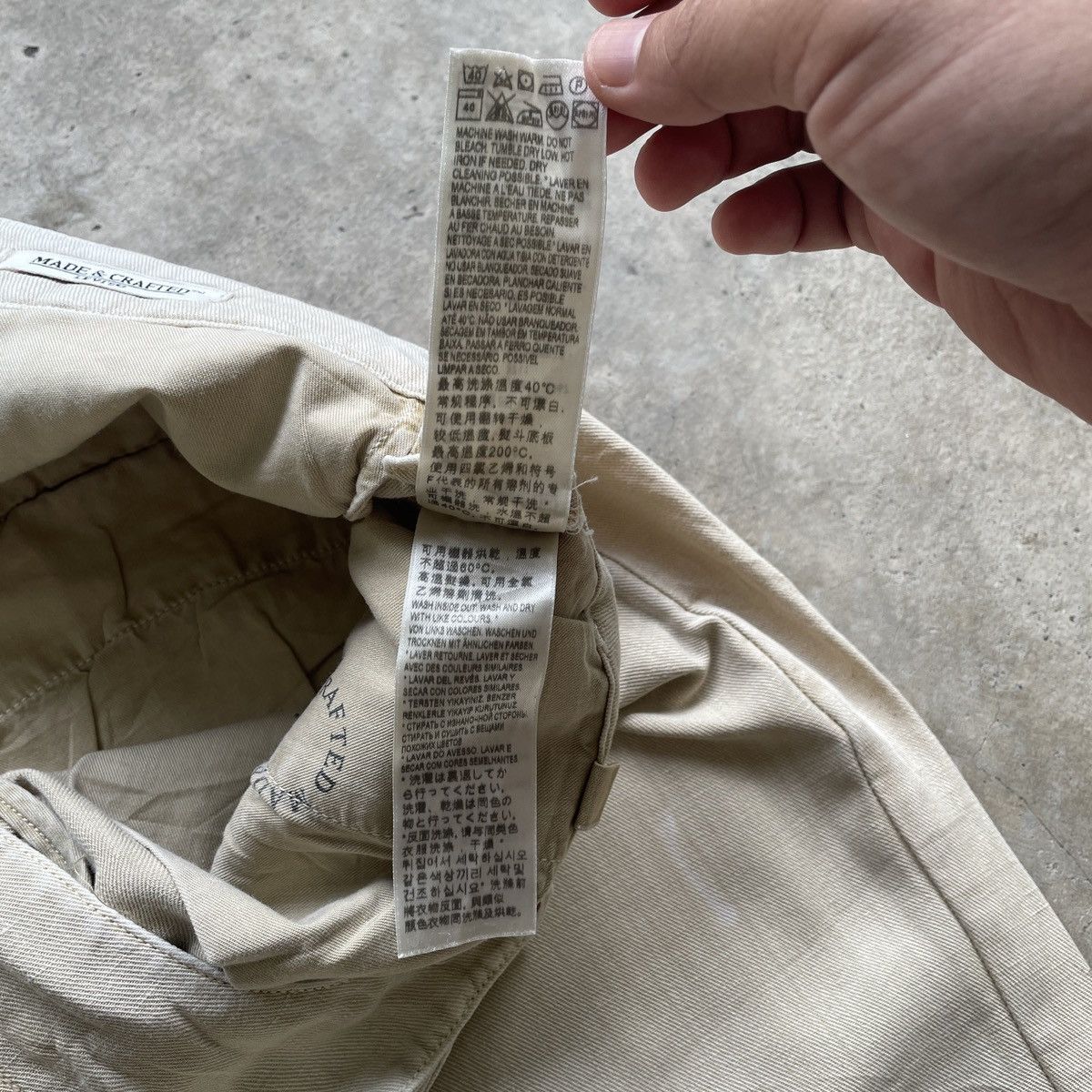 Levi's Made & Crafted × Off-White Vintage Levi’s Made & Crafted Faded Trousers Casual Pants Size US 33 - 10 Thumbnail