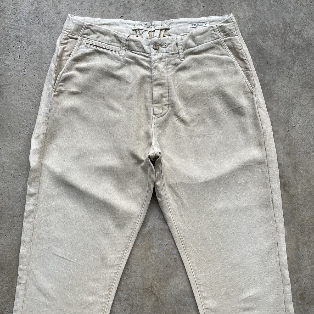 Levi's Made & Crafted × Off-White Vintage Levi’s Made & Crafted Faded Trousers Casual Pants Size US 33 - 3 Thumbnail