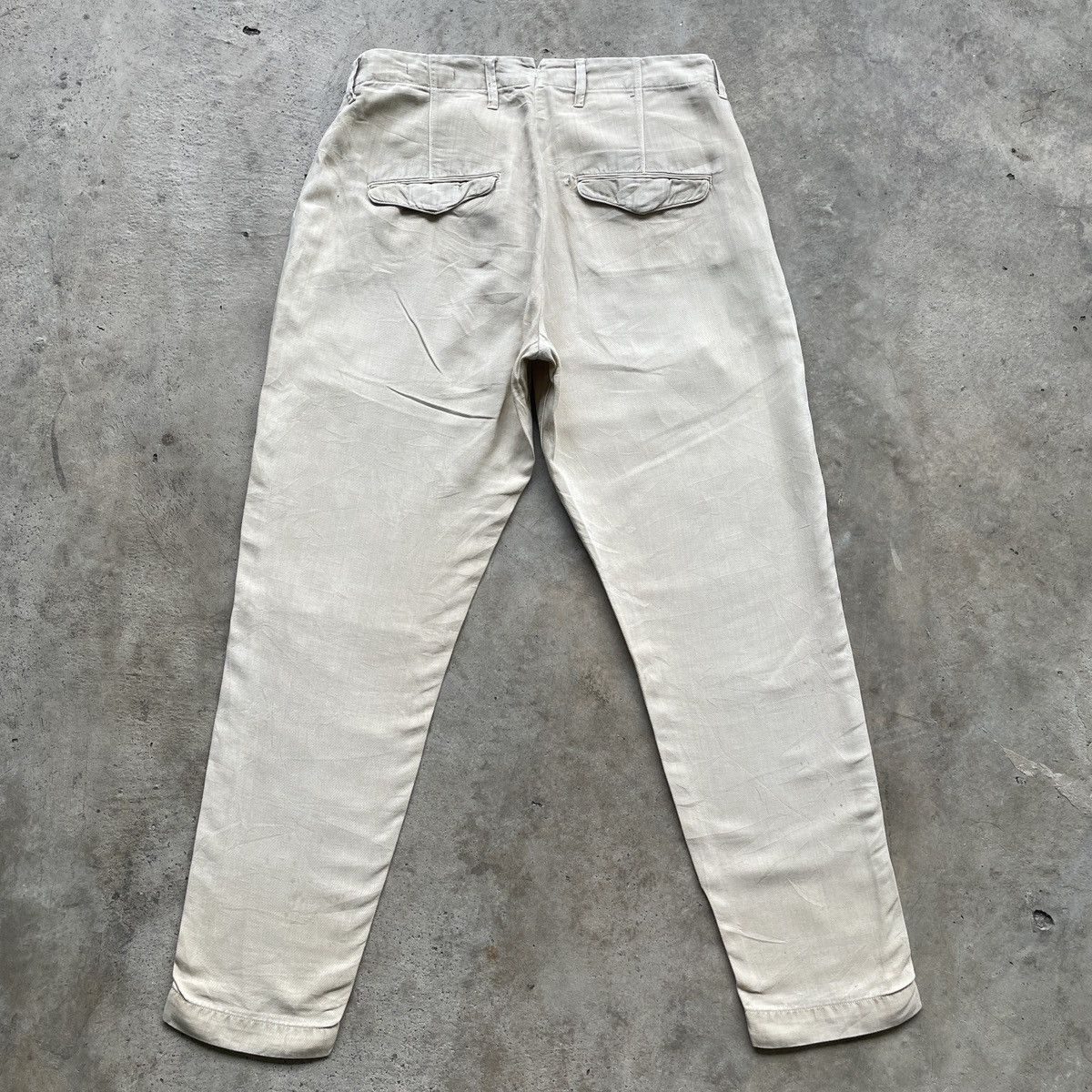 Levi's Made & Crafted × Off-White Vintage Levi’s Made & Crafted Faded Trousers Casual Pants Size US 33 - 13 Thumbnail