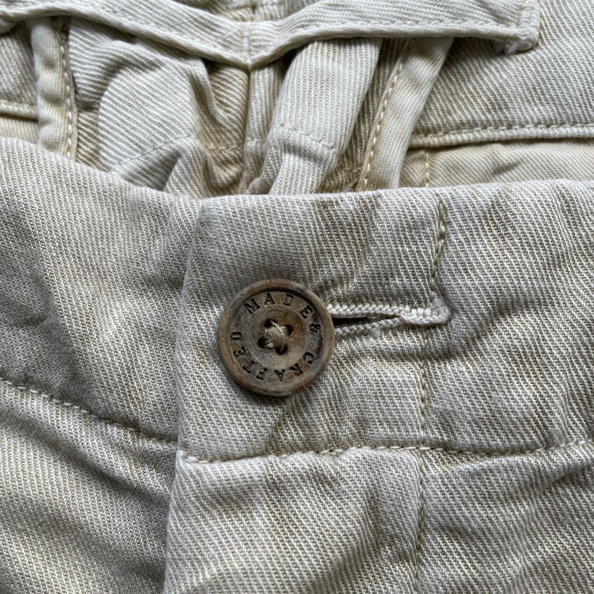 Levi's Made & Crafted × Off-White Vintage Levi’s Made & Crafted Faded Trousers Casual Pants Size US 33 - 7 Thumbnail