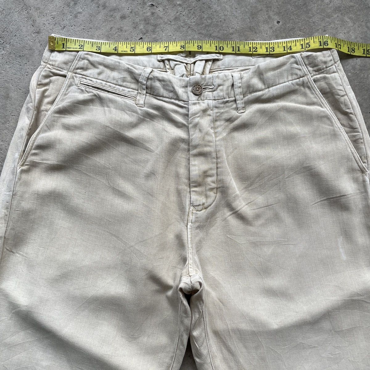 Levi's Made & Crafted × Off-White Vintage Levi’s Made & Crafted Faded Trousers Casual Pants Size US 33 - 5 Thumbnail