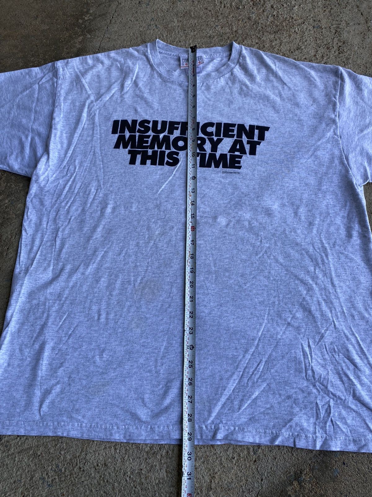 Japanese Brand × Vintage Vintage Y2K Insufficient Memory Stained Saying Funny Shirt Size US XL / EU 56 / 4 - 9 Thumbnail
