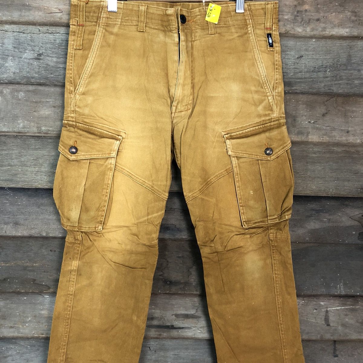 Japanese Brand Geride Brown Multipocket Tactical Cargo Pants #3323 Size US 30 / EU 46 - 4 Thumbnail