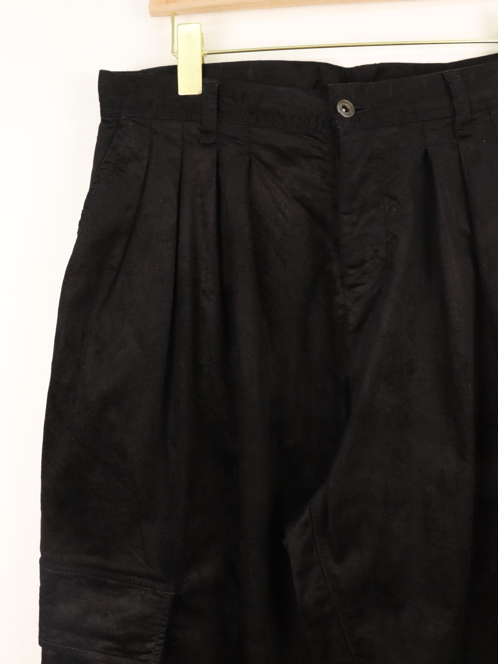 SHAREEF Rayon Cotton Blend Wide Baggy Corduroy Drop Crotch Pant Size US 32 / EU 48 - 4 Thumbnail