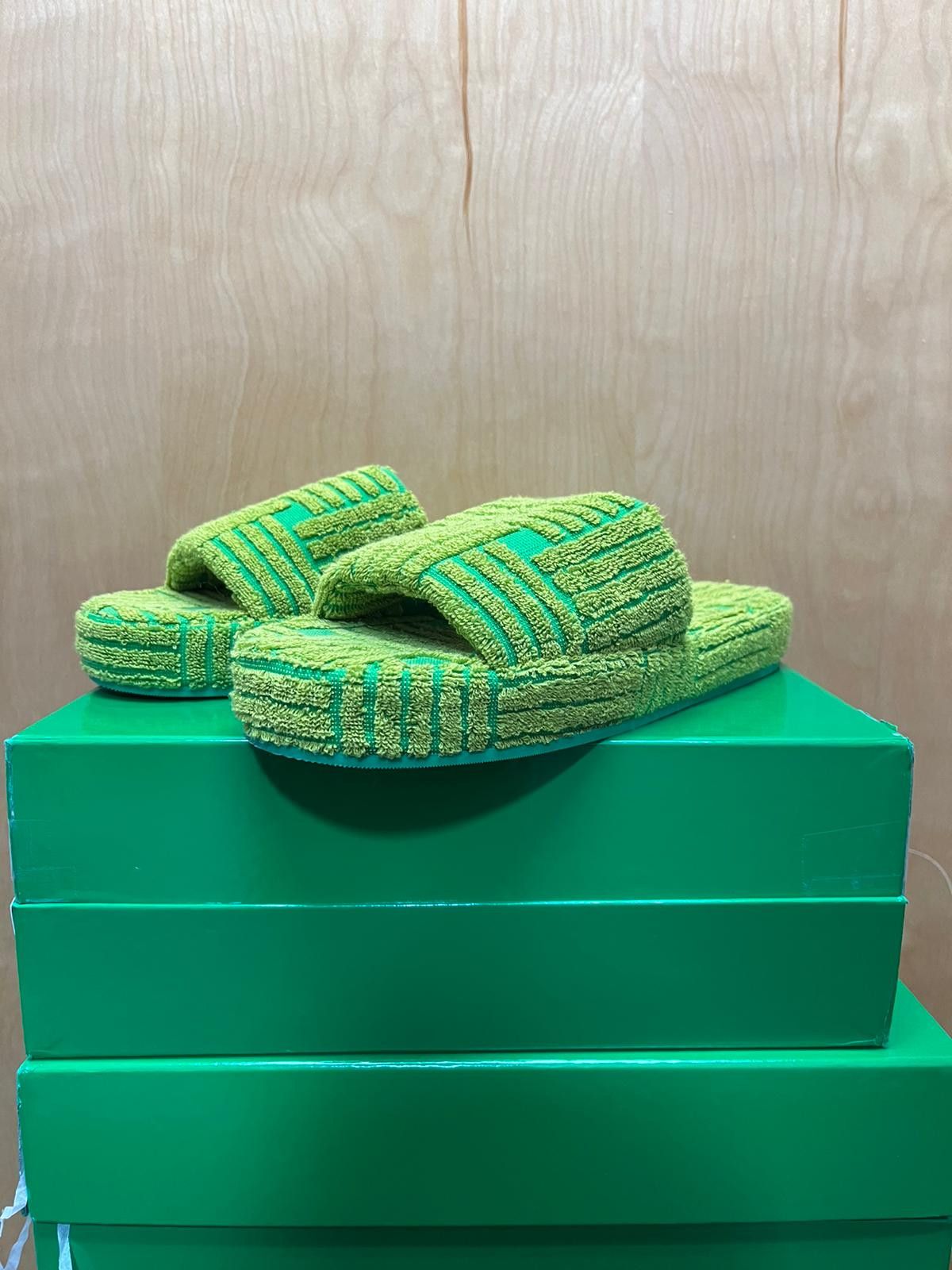 Bottega Veneta o1rshd1 Q:1 / Resort Sandal Intrecciato Jacquard in Parakeet Size US 9 / EU 42 - 4 Thumbnail