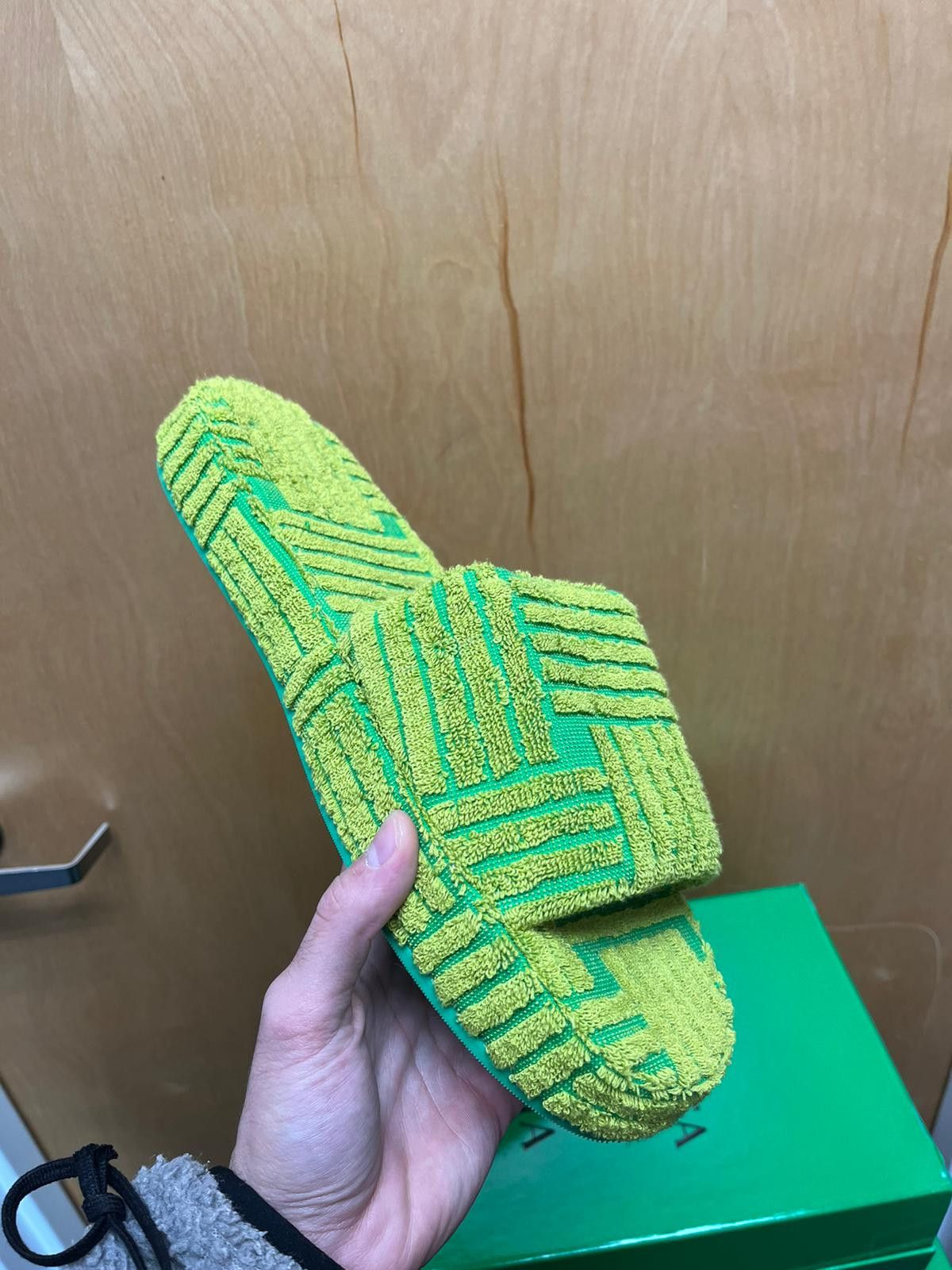 Bottega Veneta o1rshd1 Q:1 / Resort Sandal Intrecciato Jacquard in Parakeet Size US 9 / EU 42 - 10 Thumbnail