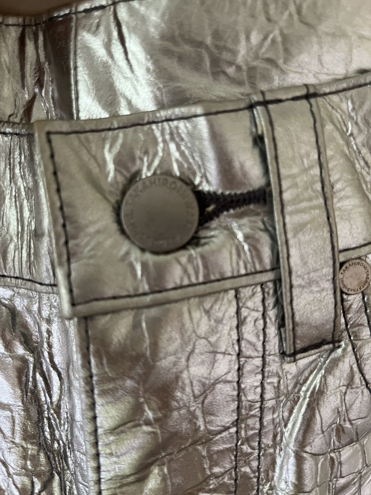 Takahiromiyashita The Soloist. SS17 Silver leather pants Size US 28 / EU 44 - 7 Thumbnail