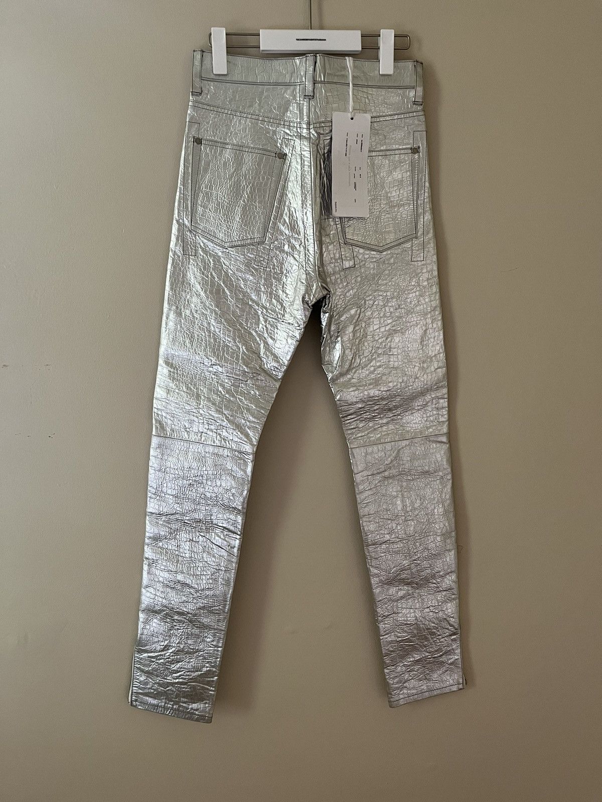 Takahiromiyashita The Soloist. SS17 Silver leather pants Size US 28 / EU 44 - 5 Thumbnail