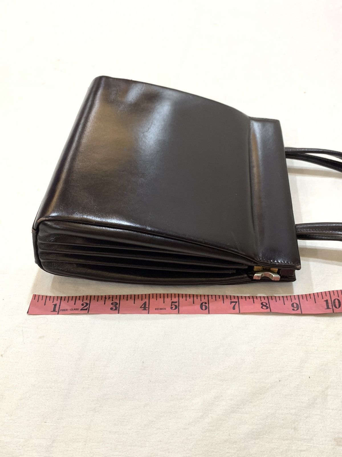 Lancel × Vintage VINTAGE 1960s LANCEL LEATHER BAG TOP HANDLE Size ONE SIZE - 13 Thumbnail