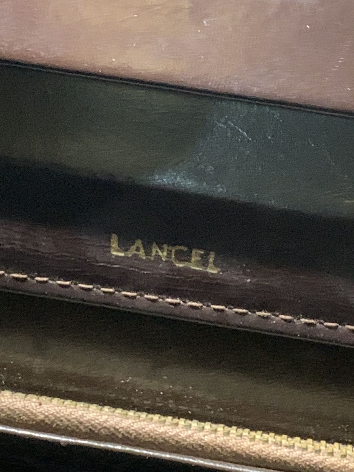 Lancel × Vintage VINTAGE 1960s LANCEL LEATHER BAG TOP HANDLE Size ONE SIZE - 9 Thumbnail