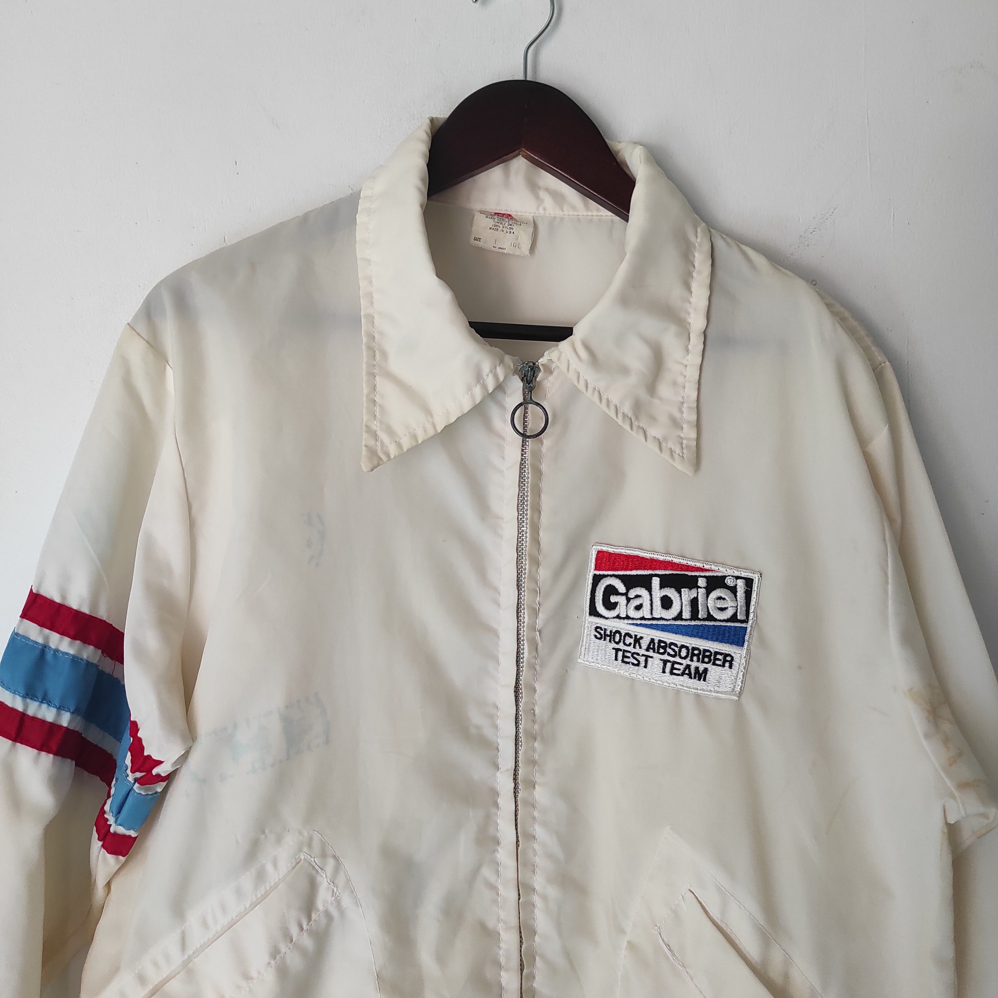 Sports Specialties Vintage 70s Gabriel Test Team Racing Jacket Wind Breaker Size US L / EU 52-54 / 3 - 2 Thumbnail