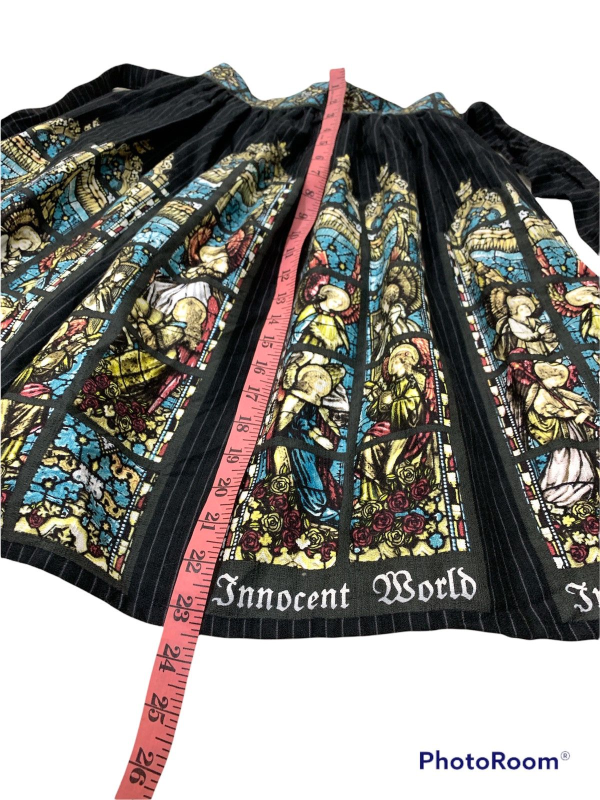 Japanese Brand INNOCENT WORLD AVE MARIA STAINED GLASS MOTIVE SKIRT Size US 28 / EU 44 - 2 Thumbnail